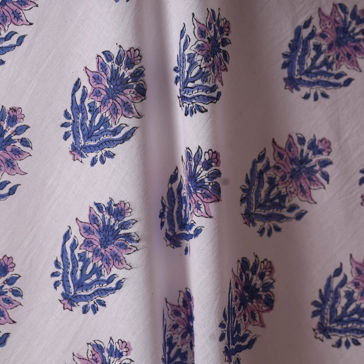 Hand cotton sanganeri fabric 46 - handcrafted