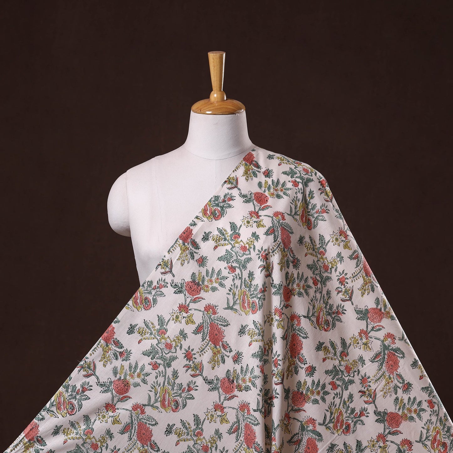 Hand cotton sanganeri fabric 49 - handcrafted