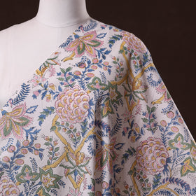 Hand cotton sanganeri fabric 55 - handcrafted