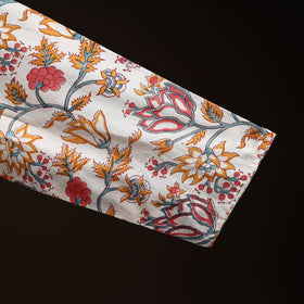 White - hand cotton sanganeri readymade blouse 04