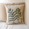 Buy Embroidered Undergrowth White Cushion Cover