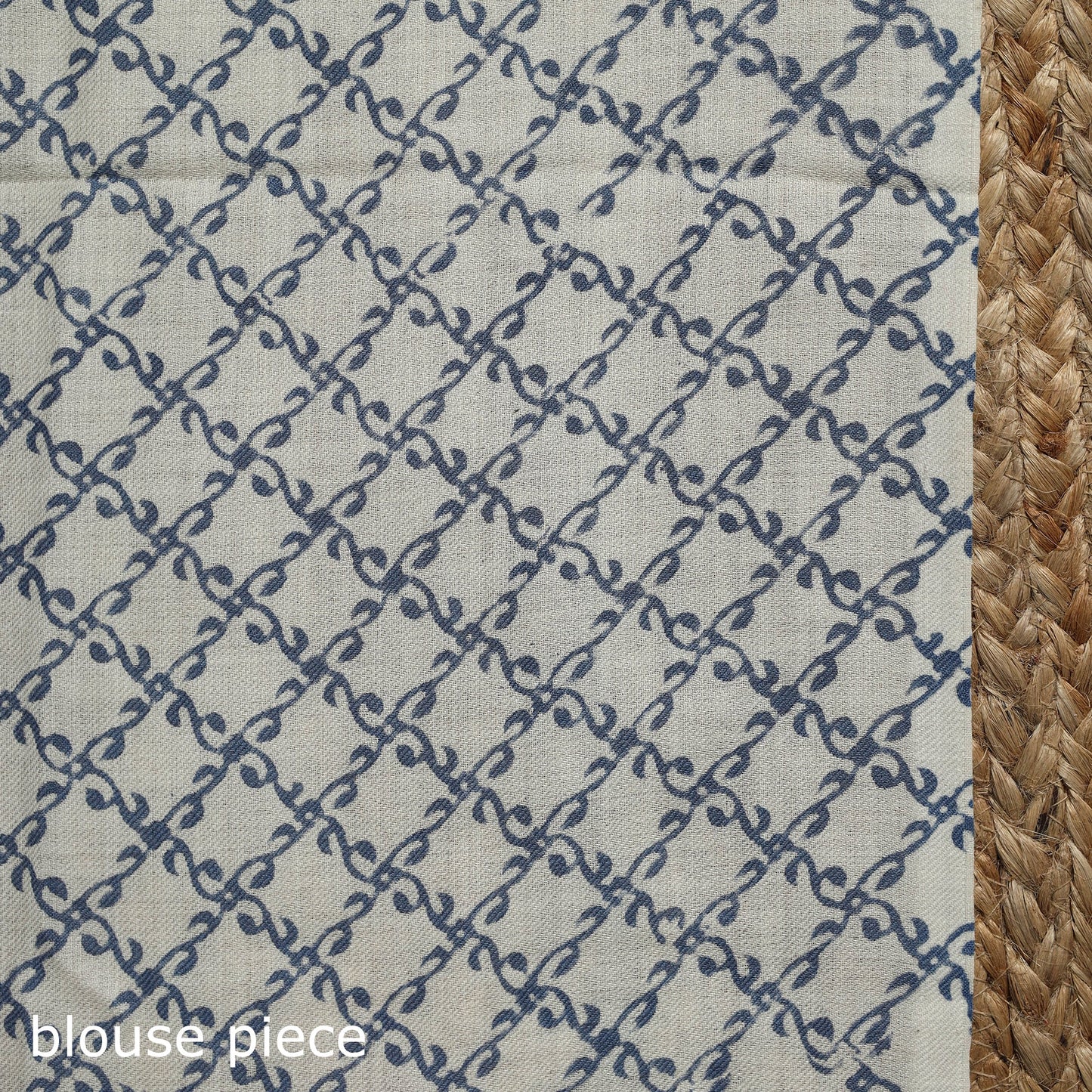 White - hand merino wool sanganeri saree 01 - handcrafted