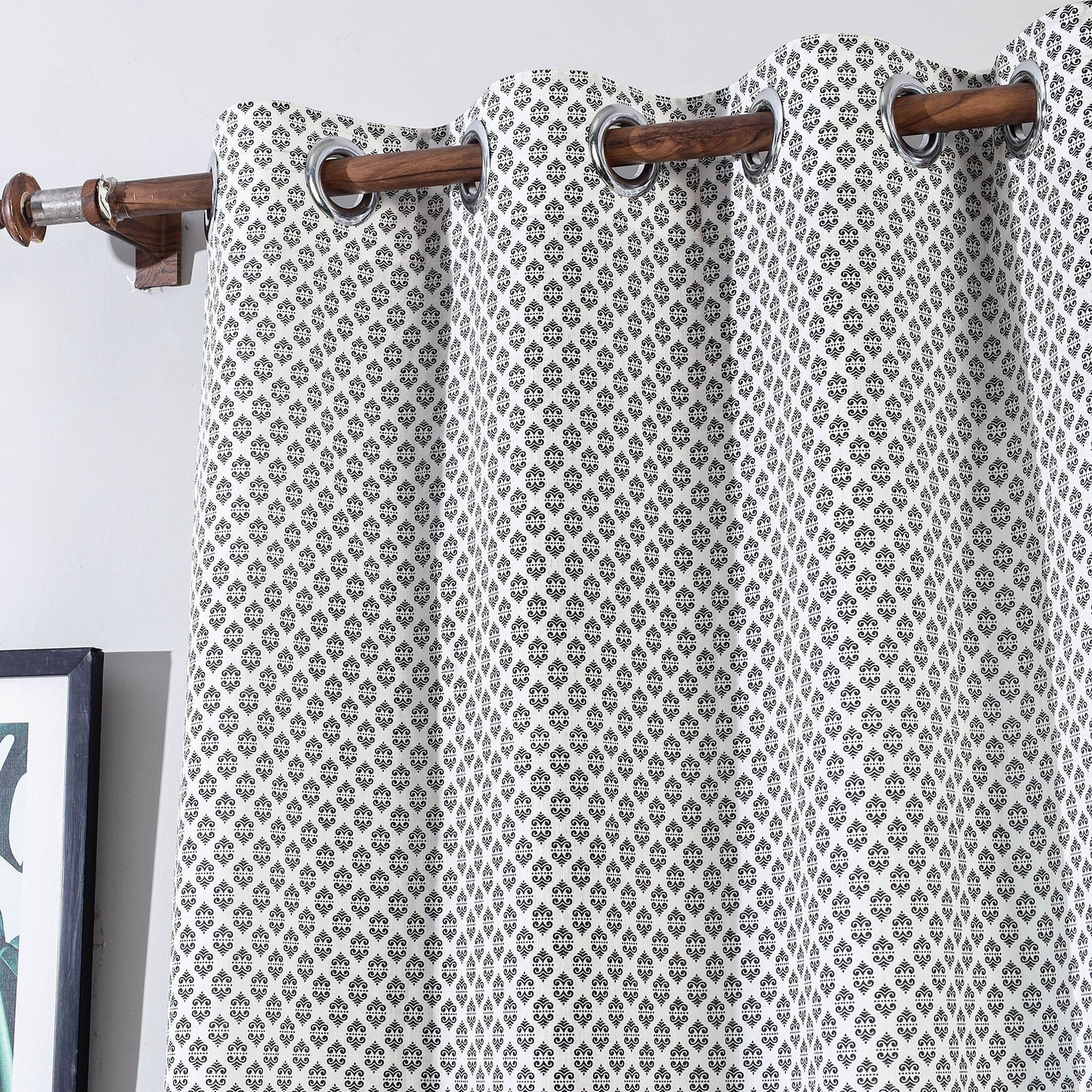  Hand Block Printed Cotton Door Curtain 