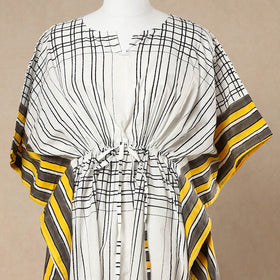 Buy Hand Block Printed Cotton Kaftan with Tie-Up Waist l iTokri.com
