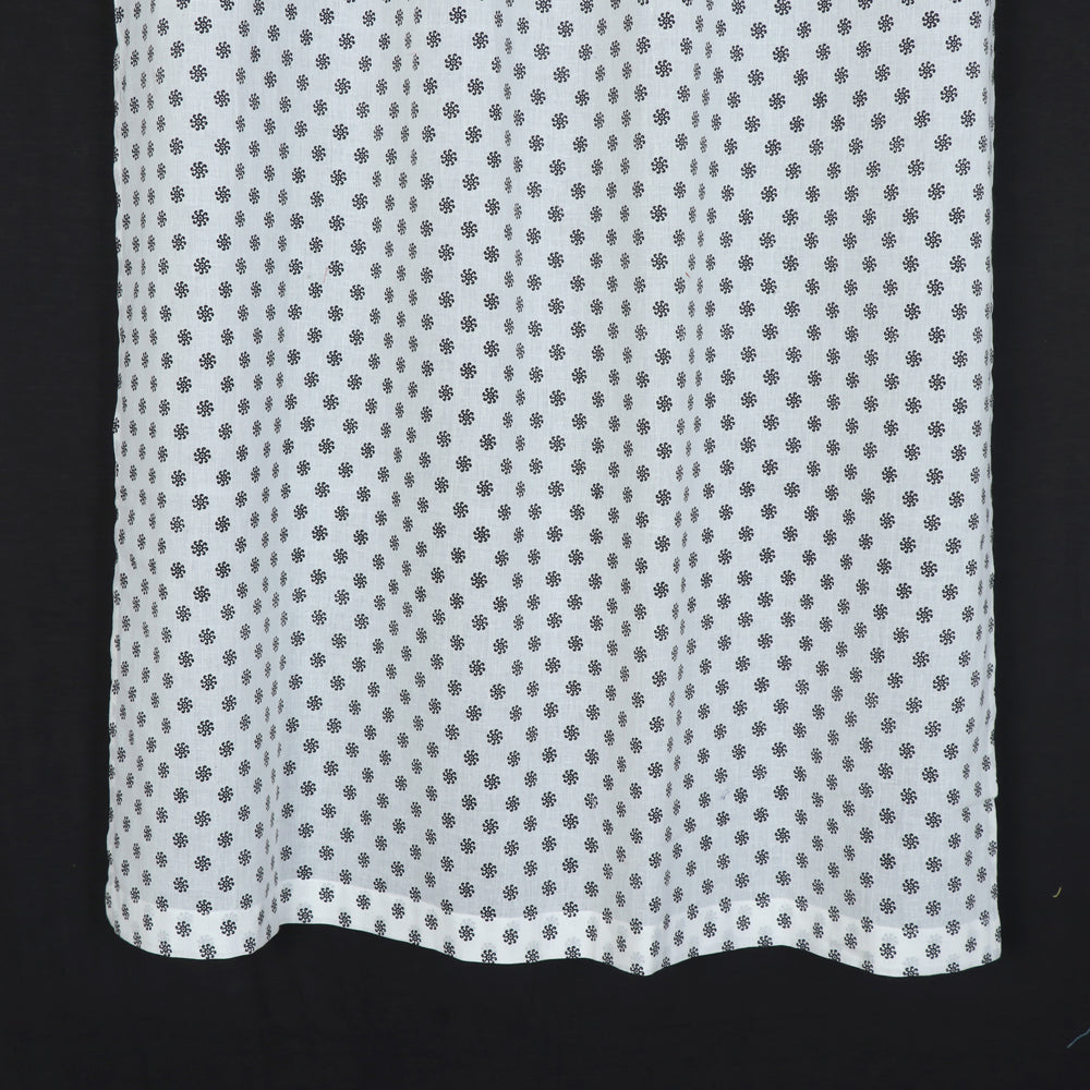 block printed window curtain
