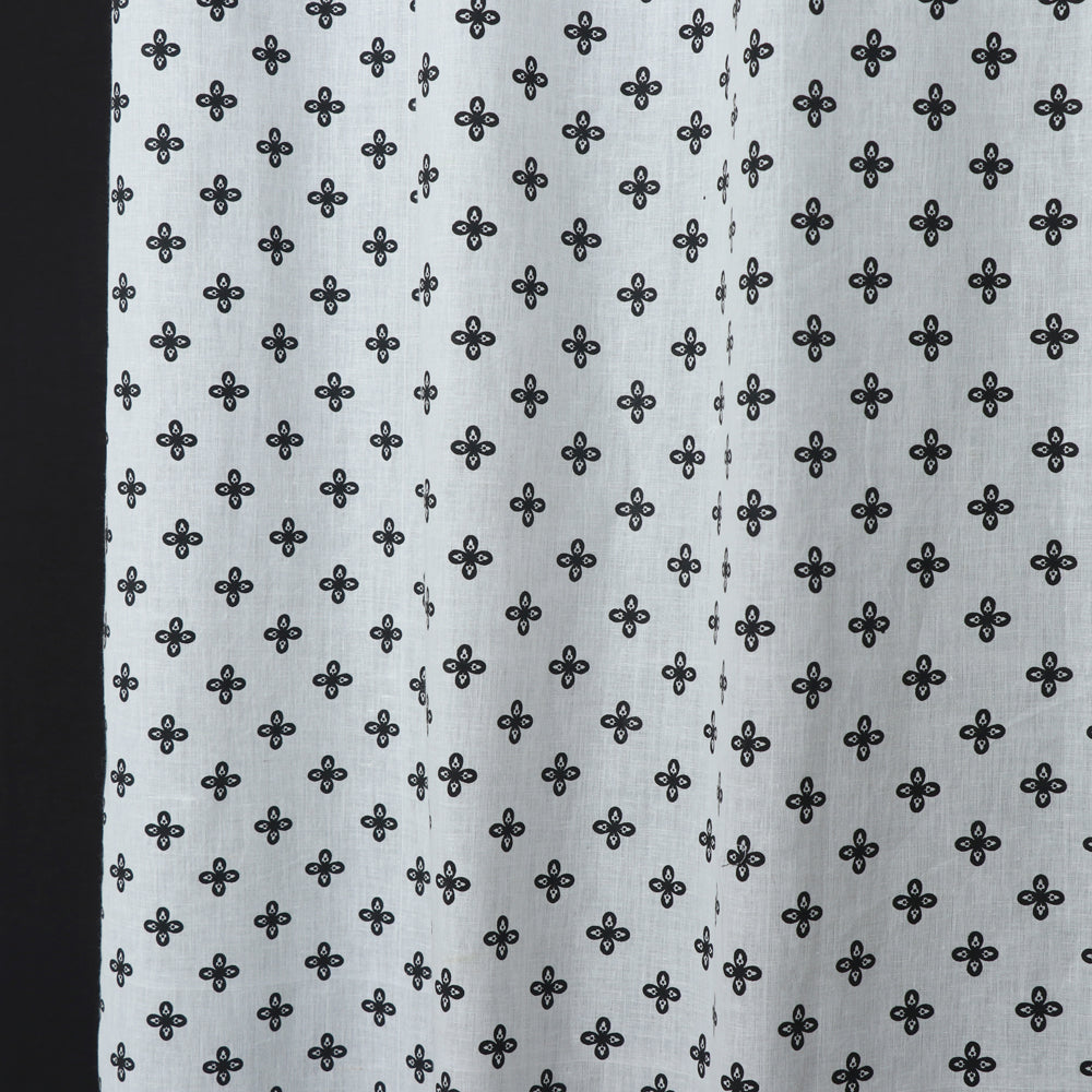  Hand Block Printed Cotton Window Curtain 