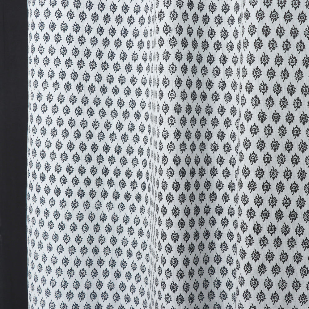  Hand Block Printed Cotton Window Curtain 
