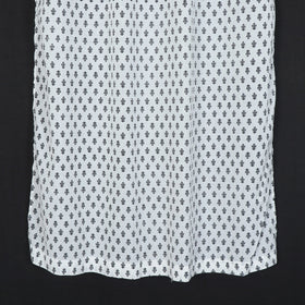 block printed window curtain