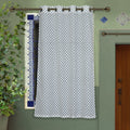  Hand Block Printed Cotton Window Curtain 