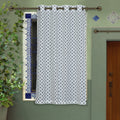  Hand Block Printed Cotton Window Curtain 