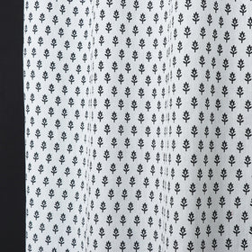 block printed window curtain