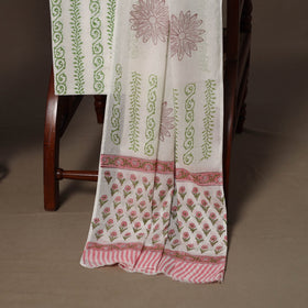 Hand sanganeri cotton 3pc unstitched dress material 04