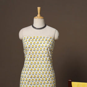 Hand sanganeri cotton 3pc unstitched dress material 26