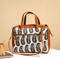  Handcrafted Ajrakh Block Printed Modal Silk Laptop Bag 