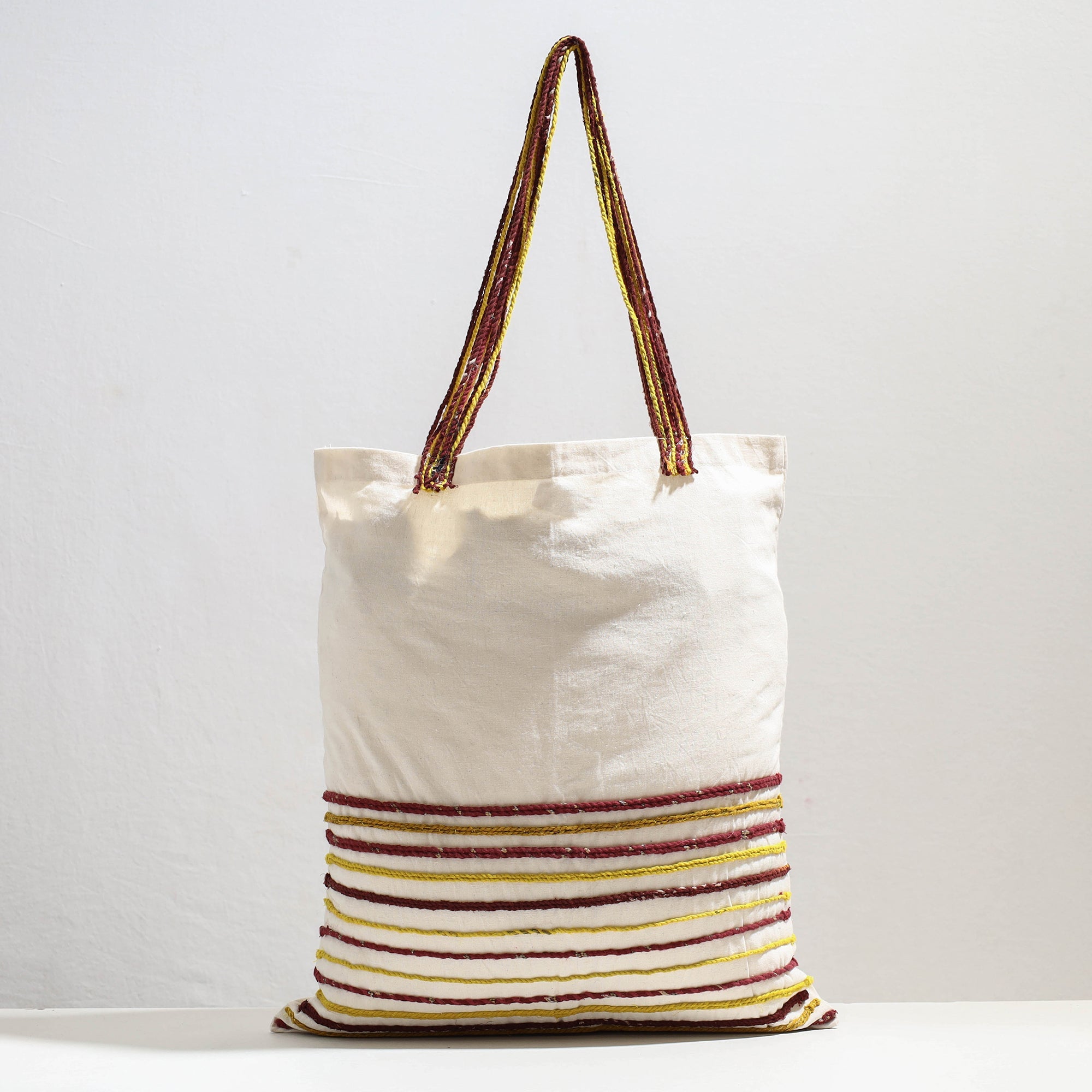  Handcrafted Cotton Recycled Cord Shoulder Bag 