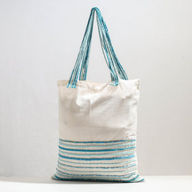  Handcrafted Cotton Recycled Cord Shoulder Bag 