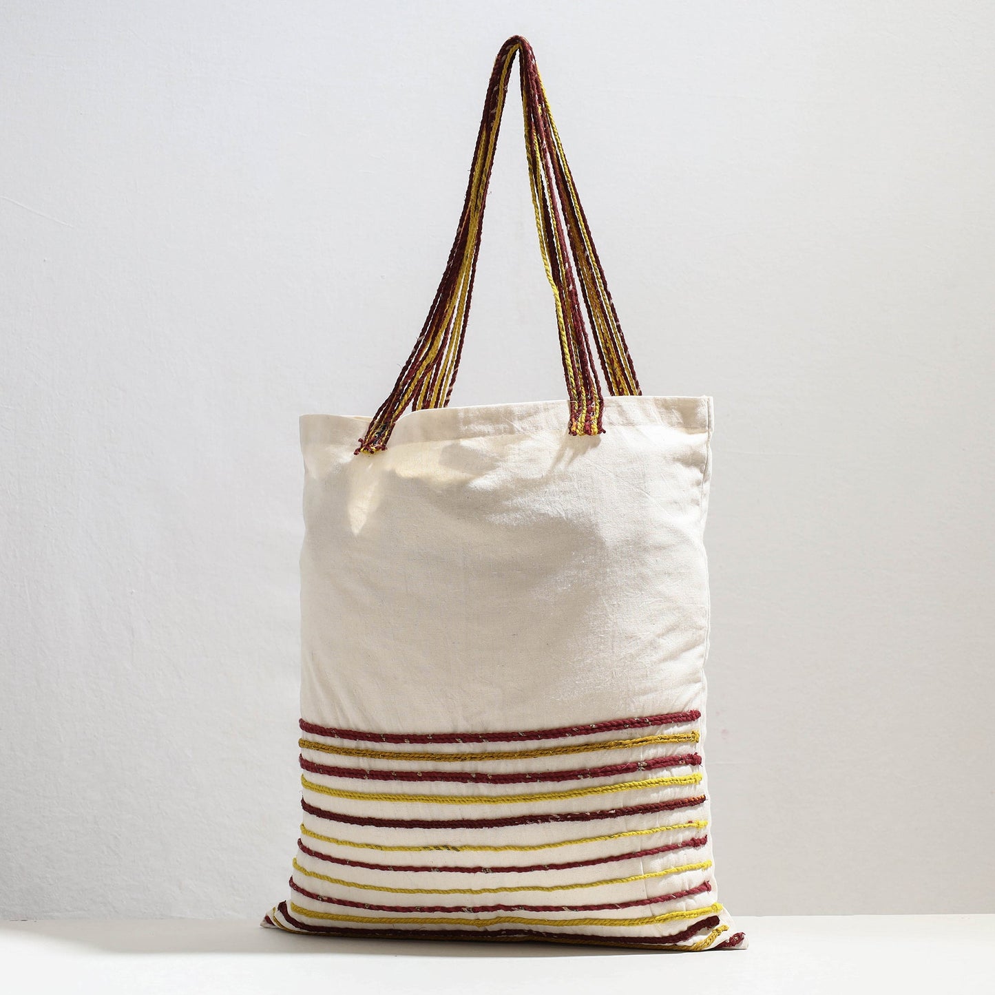  Handcrafted Cotton Recycled Cord Shoulder Bag 