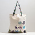  Handcrafted Cotton Recycled Flower Design Shoulder Bag 