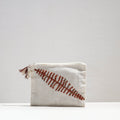  Handcrafted Cotton Recycled Leaf Design Cosmetic Pouch 