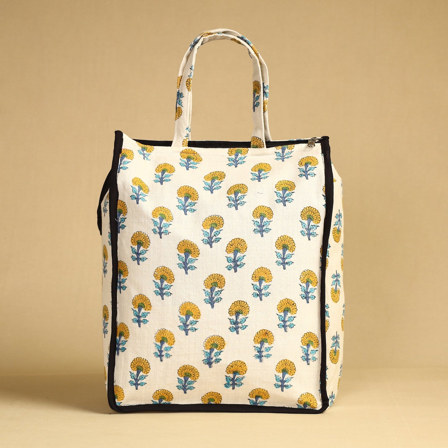 White Handcrafted Cotton Shopping Bag 05