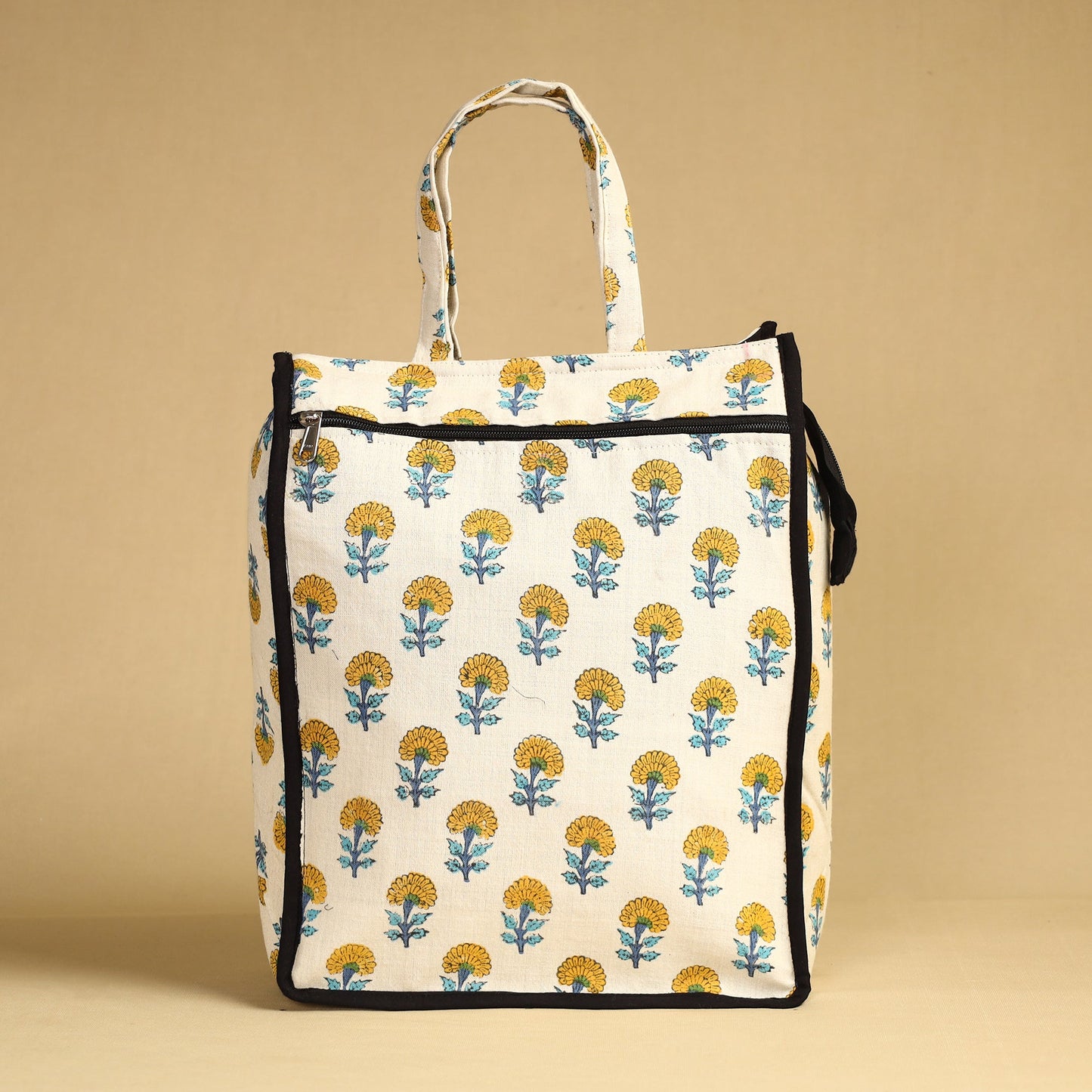 White Handcrafted Cotton Shopping Bag 05