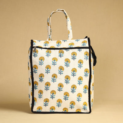 White Handcrafted Cotton Shopping Bag 05