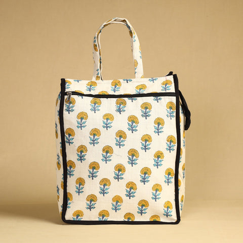 White Handcrafted Cotton Shopping Bag 05