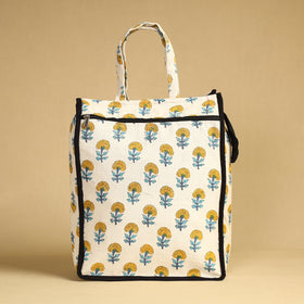 White Handcrafted Cotton Shopping Bag 05