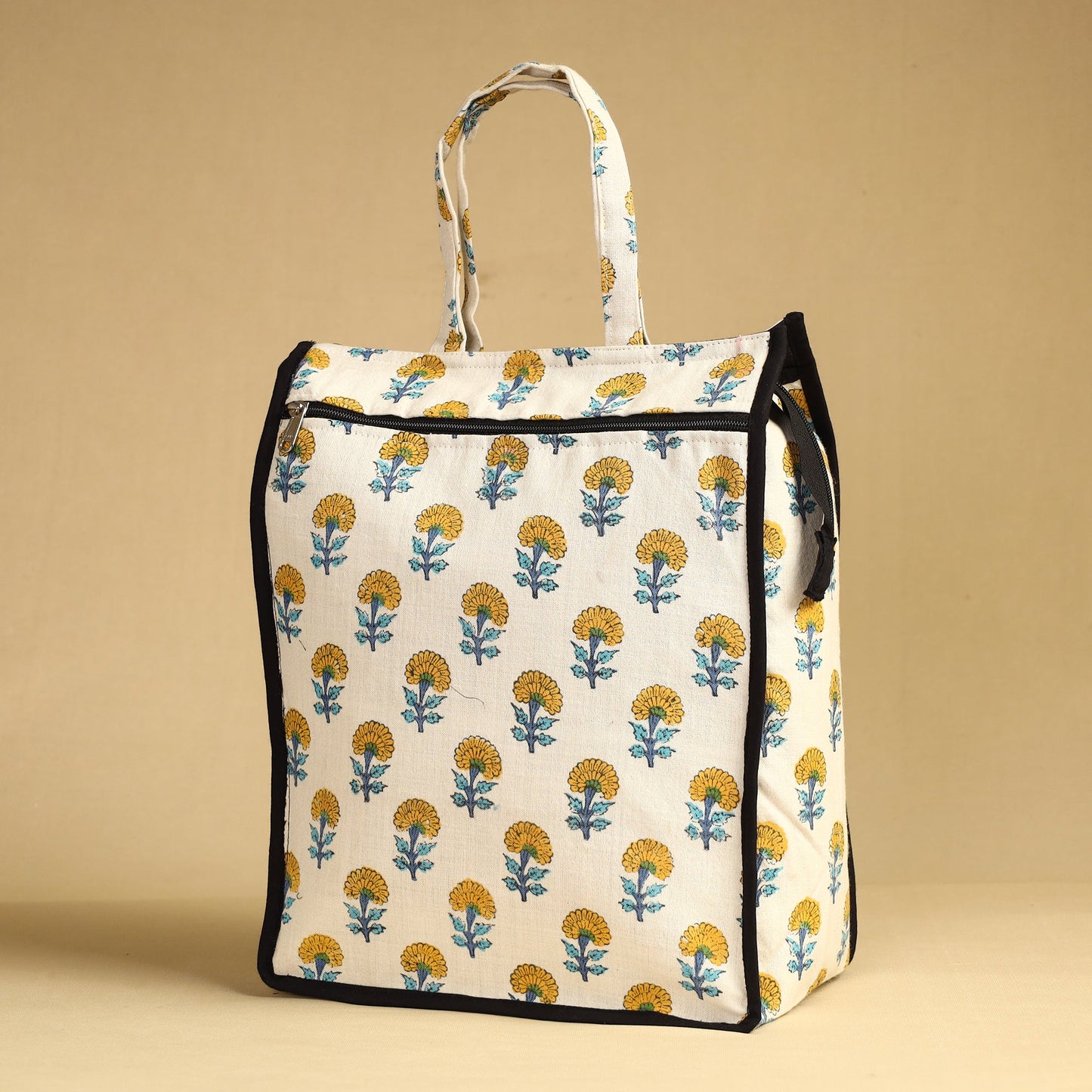 White Handcrafted Cotton Shopping Bag 05