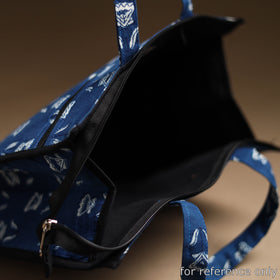 Black Handcrafted Cotton Shopping Bag 10