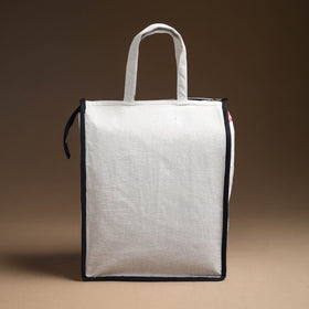 White Handcrafted Cotton Shopping Bag 20