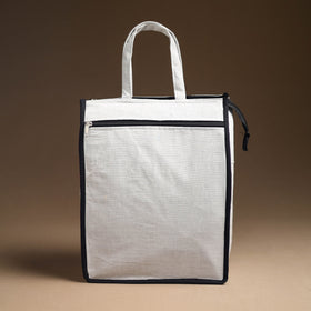 White Handcrafted Cotton Shopping Bag 20