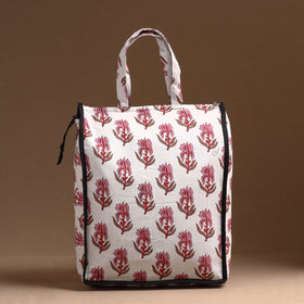 White Handcrafted Cotton Shopping Bag 21