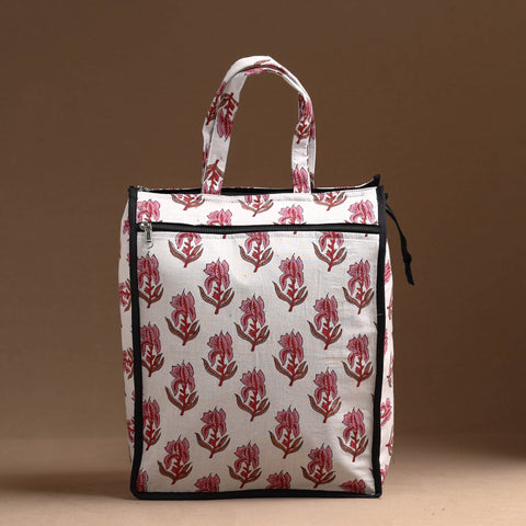 White Handcrafted Cotton Shopping Bag 21