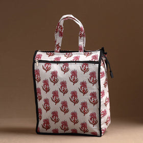 White Handcrafted Cotton Shopping Bag 21