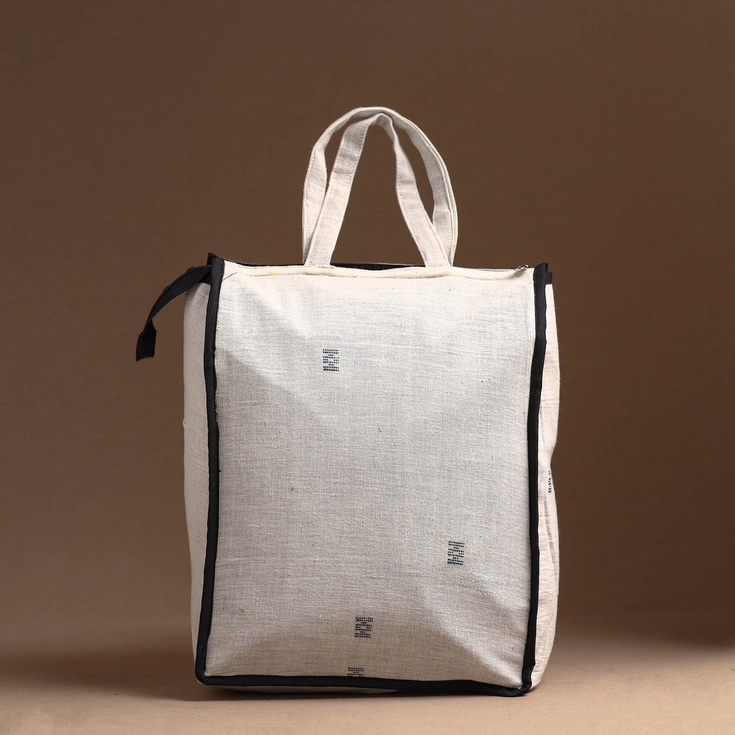White Handcrafted Cotton Shopping Bag 23