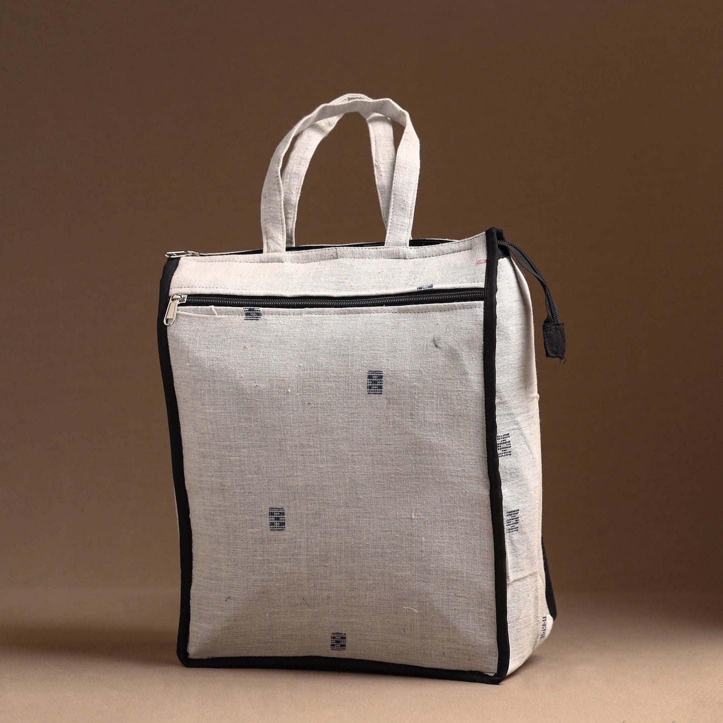 White Handcrafted Cotton Shopping Bag 23