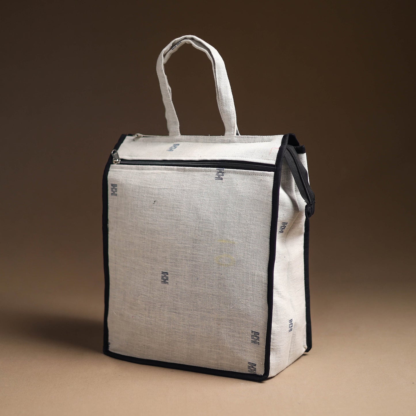 White Handcrafted Cotton Shopping Bag 26