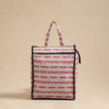  White Handcrafted Cotton Shopping Hand Bag