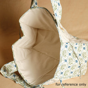 Buy Handcrafted Embroidered Sanganeri Quilted Cotton Tote Bag Online at iTokri.com