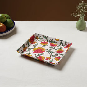 White - handcrafted fabric valet tray (11 x 9 in) 13