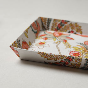 White - handcrafted fabric valet tray (11 x 9 in) 17