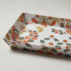 White - handcrafted fabric valet tray (11 x 9 in) 20