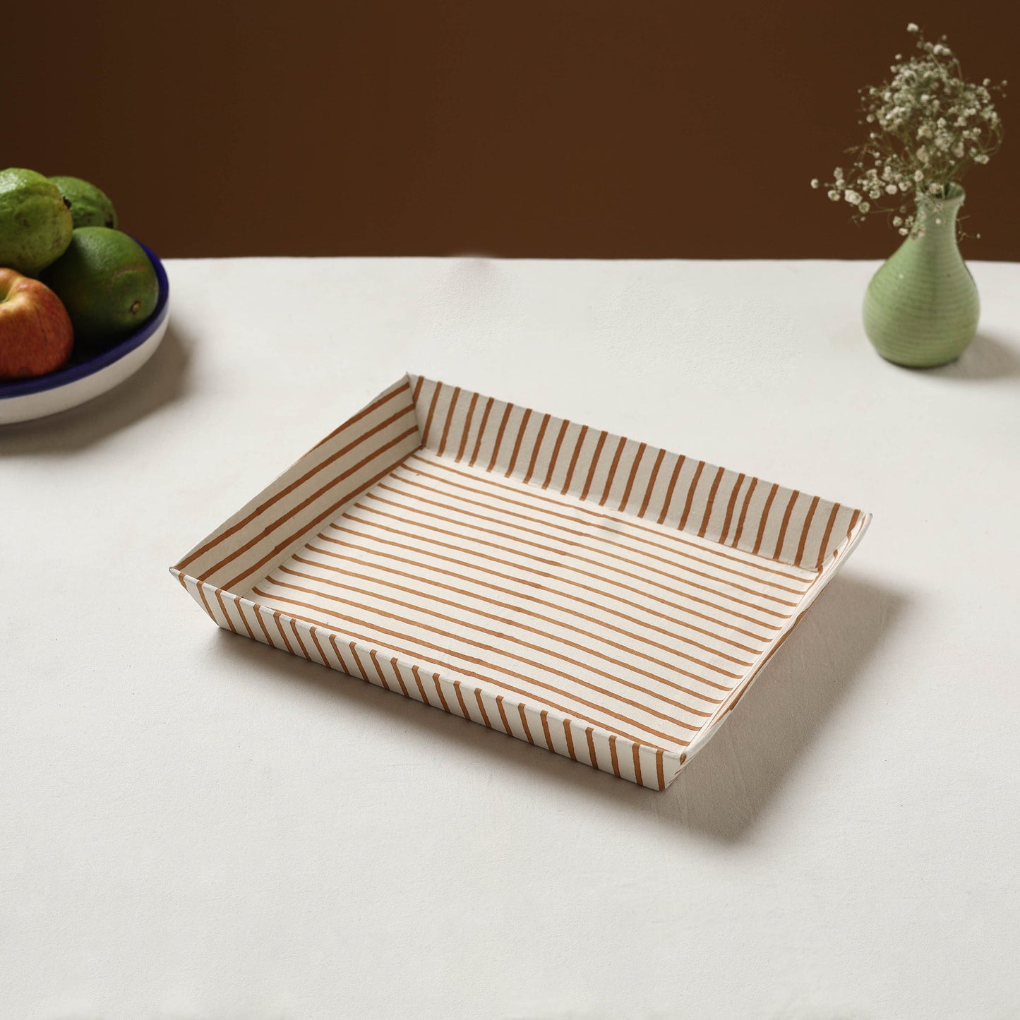 White - handcrafted fabric valet tray (12 x 10 in) 28