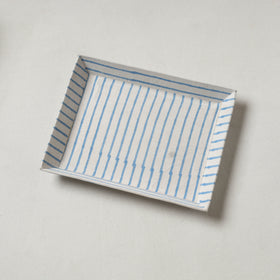 White - handcrafted fabric valet tray (9 x 7 in) 12