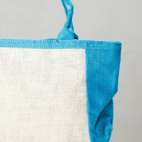 White Handcrafted Multipurpose Jute Hand Bag