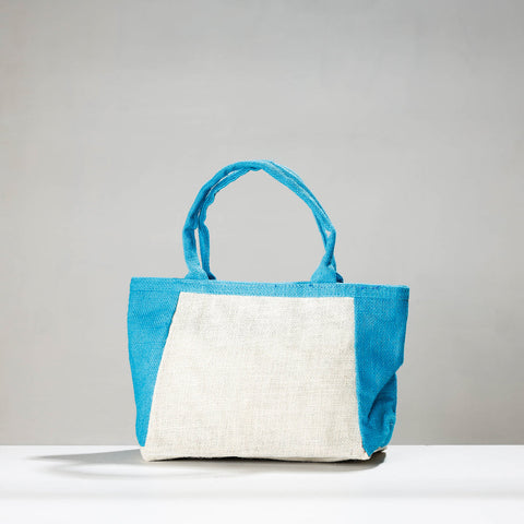 White Handcrafted Multipurpose Jute Hand Bag