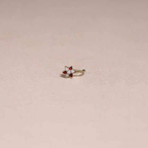 Handcrafted paka meenakari nosepin 156