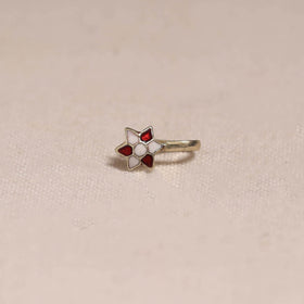 Handcrafted paka meenakari nosepin 156