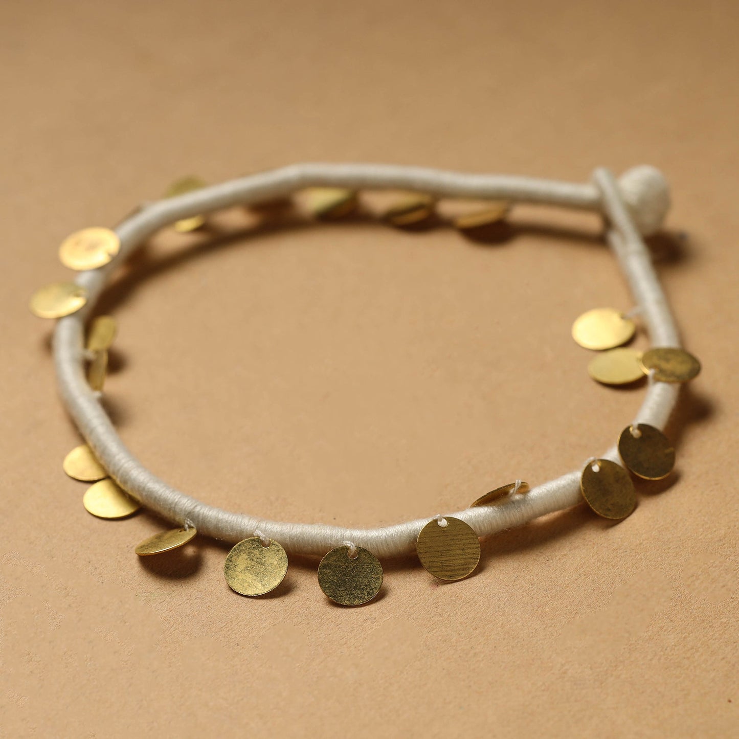 Buy Handcrafted Patwa Thread & Sequin Work Anklet 68 Online at iTokri.com